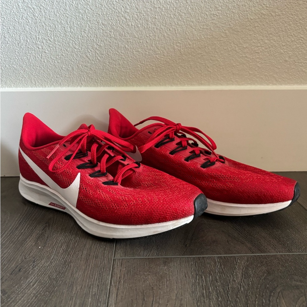 Nike Zoom Pegasus Red Athletic Shoes